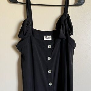 Show Me Your Mumu - Black Midi Button up Dress